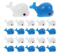 Levemolo 50pcs Miniature Resin Dolphin Figurines Cute Tiny Ocean Animal Ornaments for Moss Terrariums Aquarium Decorations Home Micro Landscape Accessories Unique White and Blue Sea