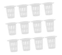 Levemolo 50pcs Plastic Hydroponic Plant Baskets Mesh Net Cups Soilless Growing Pots with Corrosion Resistance for Garden Root Drainage