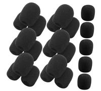 Levemolo 50pcs Speaker Sponge Cover Microphone Windscreen Mic Protector Soft Cover for Amplifier Microphone Lapel Mic Accessories