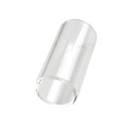 Levemolo 51mm Glass Finger Slide Bar for Guitar White Glass Guitar Slide Single Pack Finger Slider Accessory for Blues Jazz Country Styles