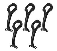 Levemolo 5PCS Black Ceiling Fan Blade Arms Replacement Aluminum Fan Blade Mounting Bracket Support for Indoor Repair and Arm Fixing