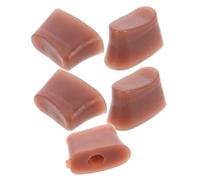 Levemolo 5pcs Flute Tail Rubber Brick Kit Flute Accessory Musical Instrument Repair Parts Open Hole Plugs Replacement for Accessories