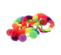 Levemolo 5pcs Interactive Cat with Rainbow Soft Bouncy Cat Chasing Toys for Indoor Play Stimulates Curiosity and Keeps Kittens Active