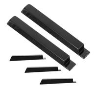 Levemolo 5pcs Piano Keytops Black Piano Keys for Musician and Replacing Key Tops