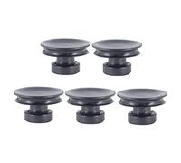 Levemolo 5pcs Rubber Suction Handles for Singing Bowls Strong Resilience Black Portable Sound Bowl Tools for Meditation and Mindfulness