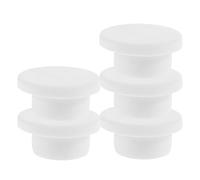 Levemolo 5pcs Silicone Bathtub Overflow Plug for Washbasin and Pipe, round Hole Plug with Surface Protection and Effortless Cleaning, Suitable for ’s Bathroom Use