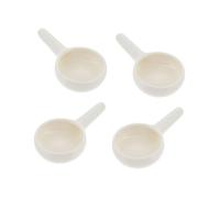 Levemolo 5pcs Small Ceramic Candle Spoons White Candle Holders for Incense Burners Aromatherapy Wax Warmer Tray Home Decor for Living Bedroom Kitchen