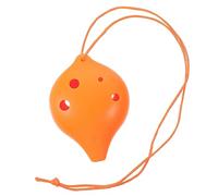 Levemolo 6-hole c Key Ocarina Musical Instrument for Beginners, Medium Size Orange Resin Portable Ocarina Suitable for Adults and Children