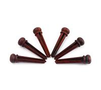 Levemolo 6 PCS Rosewood Acoustic Guitar Bridge Pins End Pegs for Folk Stringed Instruments Replacement Parts Easy Install Natural Fragrance Enhance Sound Clarity and Responsiveness