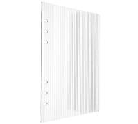 Levemolo 6 Ring Acrylic Notebook Cover A5, Clear Minimalist Binder Shell with Reliable Protection, Soft Planner Enclosure for Travel, School, and Budget Organizer Use, 8.3x5.9in