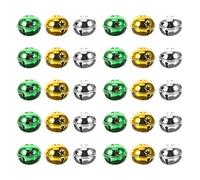 Levemolo 60pcs Christmas Mini Bells Metal Jingle Charms for Pet Collars Small Dog Cat Bells with Loud Crisp Sound for DIY Holiday Decorations Garland Ornaments