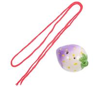 Levemolo 6holes Strawberry Ceramic Ocarina Boys and Girls Music Instrument Beginner Practice Portable Wind Instrument
