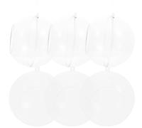 Levemolo 6Pcs Acrylic Air Plant Holder Spherical Terrarium Orbs 10Cm Succulent Display Containers with 5.5Cm Opening, Hanging Decorative Plant Pots for Garden and Table Centerpiece