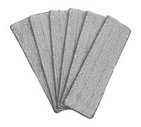 Levemolo 6pcs Microfiber Flat Mop Replacement Pads Washable Absorbent Reusable Mop Cloths for Home Apartment Office Floor Cleaning with Compatibility and Easy Attachment