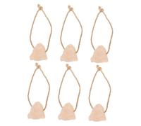 Levemolo 6pcs Natural Pink Salt Lick Block Cattle and Deer Organic Mineral Source Rope for Healthy Livestock Nutrition