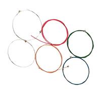 Levemolo 6pcs Professional Acoustic Guitar Strings Replacement for Folk Guitars Easy to Install for Players and Beginners