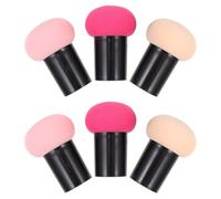 Levemolo 6pcs Soft Mushroom Head Makeup Sponges Set for Dry and Wet Use with Versatile Foundation Blending, Powder Sponge Puff for Face Makeup Application and Smooth Cosmetic Coverage