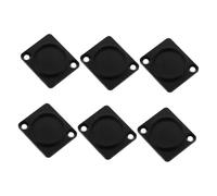 Levemolo 6pcs Xlr Chassis Plate Panel Mount Audio Connector Covers Zinc Metal Rack Accessories for Audio Racks and Wall Panels with Universal Compatibility and Organisation Enhancement