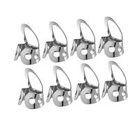 Levemolo 8pcs Adjustable Guitar Thumb Picks and Finger Plectrums Made of Lightweight Stainless Steel with Hollowed Design, for Fingerstyle Banjo and Acoustic Guitar Playing