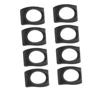 Levemolo 8pcs Black Resin Ocarina Holder Stand Portable Musical Instrument Base Support Ocarina Accessory Suitable for Desktop Use