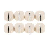 Levemolo 8pcs Plastic round Knob for Guitar Effect Pedal and Amplifier Volume Control Guitar Pedal Replacement Knobs in Top Hat Style for Electronic Music Instrument