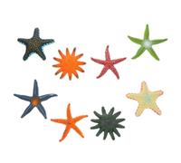 Levemolo 8pcs Pvc Ocean Animals Models Set with Sea Star Figurines, Vivid and Realistic Design Decorative Sea Star Ornaments for Home and Arts and Crafts Decoration