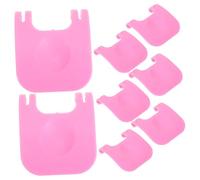 Levemolo 8pcs Small Pet Cage Clips PP Fastener Buckles for Rabbit Hamster Guinea Pig Wire Crate Connectors Easy Installation DIY Cage Accessories