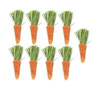 Levemolo 9pcs Chew Carrots for Small Animals Natural Teething Sticks for Hamsters Bunnies Guinea Pigs Promotes Healthy Chewing Care