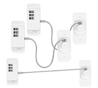 Levemolo ABS Combination Refrigerator Lock 3pcs Safety No-Drill Locks with Easy Application for Cabinet Drawer Fridge Security 9.5 X 3 X 0.6 Inches