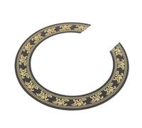 Levemolo Acoustic Guitar with 105mm Inner Diameter Soundhole Sticker Gold Plastic round Inlay Decoration, Easy Removal and Does Not Affect Sound Quality, for Guitar Craftsmanship and Live