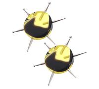 Levemolo Acrylic and Metal Dotting Pens Multi-needle round Nail Art Tools 2pcs Comfortable to Hold for Nail Art and Clay Crafts Suitable for DIY Work and Professional Use