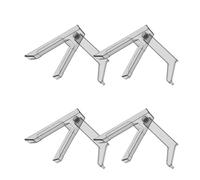 Levemolo Action Figure Support Stand 4Pcs Plastic Base Compatible with Sd Q Version and Hg Models for Displaying Model Kits and Collectible Dolls