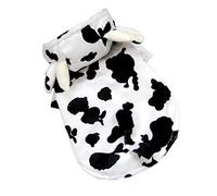 Levemolo Adorable Cow Modeling Dog Costume Cute Pet Outfit for Parties Photos Durable Practical Clothing for Dogs S Attention Grabbing Design