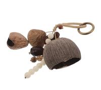Levemolo African Nut Shaker Hand Rattle Natural Nutshell Shamanic Percussion Instrument Tribal Handheld Bell for Music Therapy and Drum Accompaniment