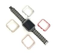 Levemolo Aluminum Alloy Bumper Case with Sparkling Rhinestones Protective Frame for Watch Series Full Coverage Scratch-resistant Smartwatch Cover for Sport Edition