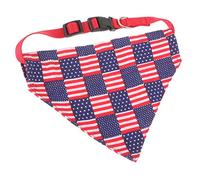 Levemolo American Flag Dog Bandana Pride Pet Accessory Cooling Scarf for Large Dogs Washable Pet Triangle Towel