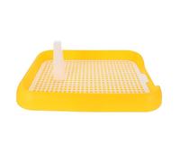 Levemolo Anti-slide Plastic Dog Toilet with Mesh for Indoor Puppy Training Portable Pet Potty Tray with Stable Design to Cultivate Toilet Habits for Small and Dogs