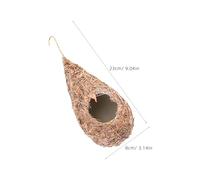 Levemolo Artificial Bird Nest Hanging Straw Breeding Nest Natural Ventilation for Holiday Decoration and Planting Flowers 9X3X3 Inch Outdoor and Indoor Use
