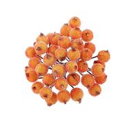 Levemolo Artificial Flower Decor for Mini Christmas Berry Holly 200pcs Frosted Berry Design and Orange Foam Christmas Tree Decoration and Oasis Ring Wreaths