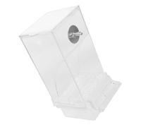 Levemolo Automatic No Mess Bird Feeder and Waterer for Small to Medium Birds Transparent Parrot Cage Accessory with Integrated Feed and Water Management Spill-resistant Design for Cockatiel