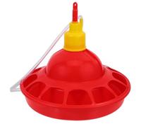Levemolo Automatic Poultry Water Feeder and Drinker for Doves and Pigeons, Red Plastic Chicken Waterer with Rounded Shape, Convenient and Easy to Clean, for Home and Zoo Use