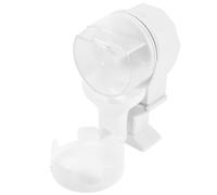 Levemolo Automatic Reptile Feeder with Capacity White Stable Non-slip Plastic Water and Food Dish for Turtles Lizards Reptiles Multi-purpose Terrarium Accessory for Feeding and Drinking