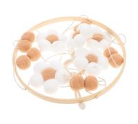 Levemolo Baby Mobile with Wooden, Felt Balls Materials Boho Flower for Crib Nursery Decor Lightweight Hanging Pendant to Create A Warm and Cozy Atmosphere in Infant and Children's Rooms