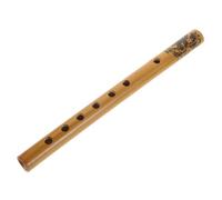 Levemolo Bamboo Vertical Flute 6-Hole Student Clarinet Traditional Chinese Wind Instrument Portable Beginner Musical Bamboo Flute for Learning and Performance