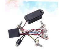 Levemolo Band Eq Preamp Circuit for Active Bass Pickup Bass Guitar Tone Control Wiring Black Includes Volume Tone Pots Balance Function for Equipped Instruments