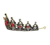 Levemolo Baroque Style Bridal Party Rhinestone Hair Accessory Headband Crystal Crown and Alloy Material, Chic and Gorgeous Bride Headband for Wedding Photography and Everyday Wear