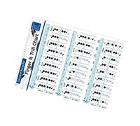 Levemolo Bass Clarinet Chord Chart Fingering Guide 8-hole Bass Flute Practice Poster for Beginners Music Learning and Clarinet Note Reference