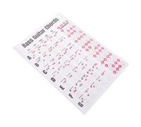 Levemolo Bass Guitar Chord Chart Poster Easy to Read Chord Diagrams for Beginners Great Resource and Scales