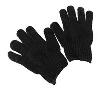 Levemolo Bath Gloves Removing Dead Skin Cells and Enhancing Skin Smoothness Black Exfoliating Pair of Made from Sturdy Acrylic Fibers for Adults for Body Shower Use