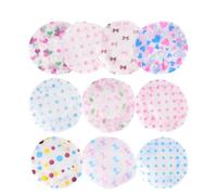 Levemolo Bathing Cap Waterproof 10pcs Creative Mixed Style Hair Protection for Female Makeup
